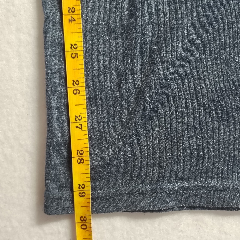 Vans Mens Graphic T-Shirt Charcoal Heather Gray Red Logo‎ Short Sleeve XL - Picture 2 of 5
